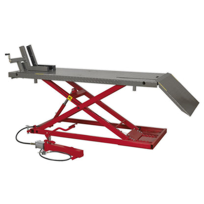 Sealey MC680A Heavy-Duty Air/Hydraulic Motorcycle Lift 680kg Capacity Sealey