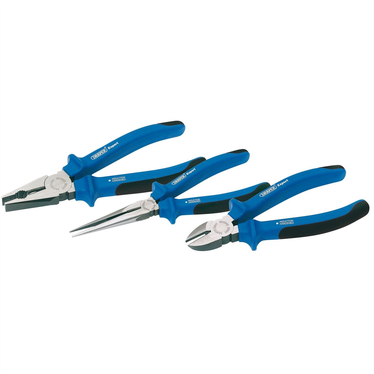 Draper 69289 Expert Heavy Duty Soft Grip Pliers Set 3 Piece Draper