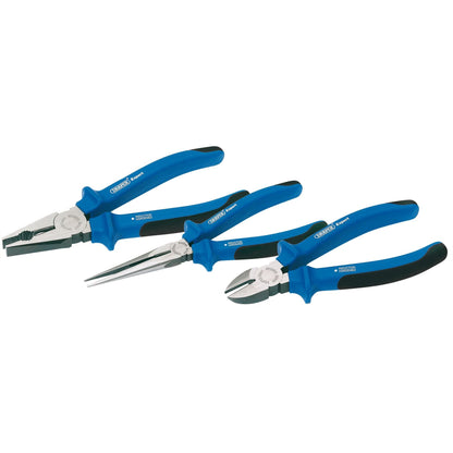 Draper 69289 Expert Heavy Duty Soft Grip Pliers Set 3 Piece Draper