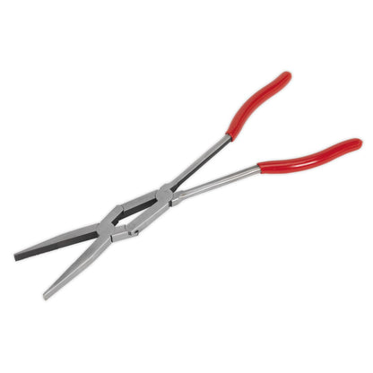 Sealey AK8590 Flat Nose Pliers Double Joint Long Reach 335mm Sealey