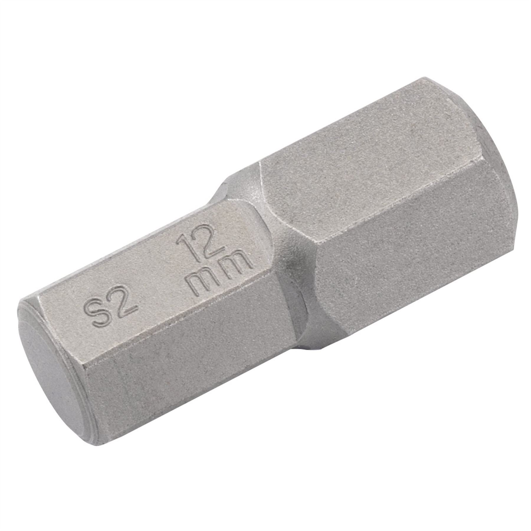 Draper 33331 12mm x 30mm Hexagonal 10mm Insert Bit for Mechanics Bit Sets Draper