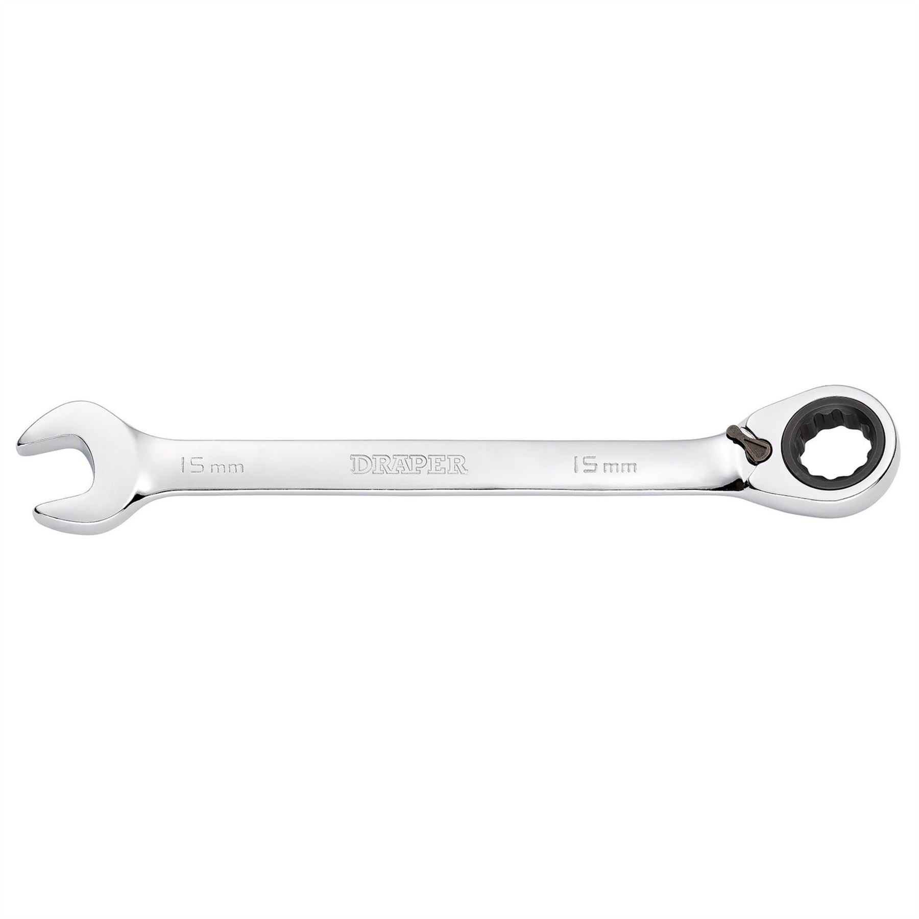 Draper 52003 HI-TORQ® Metric Reversible Ratcheting Combination Spanner 15mm Draper