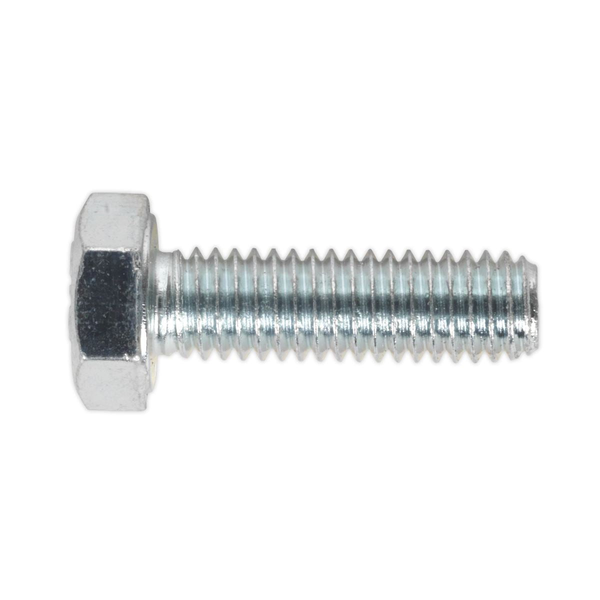 Sealey SS620 HT Setscrew M6 x 20mm 8.8 Zinc Pack of 50 Sealey