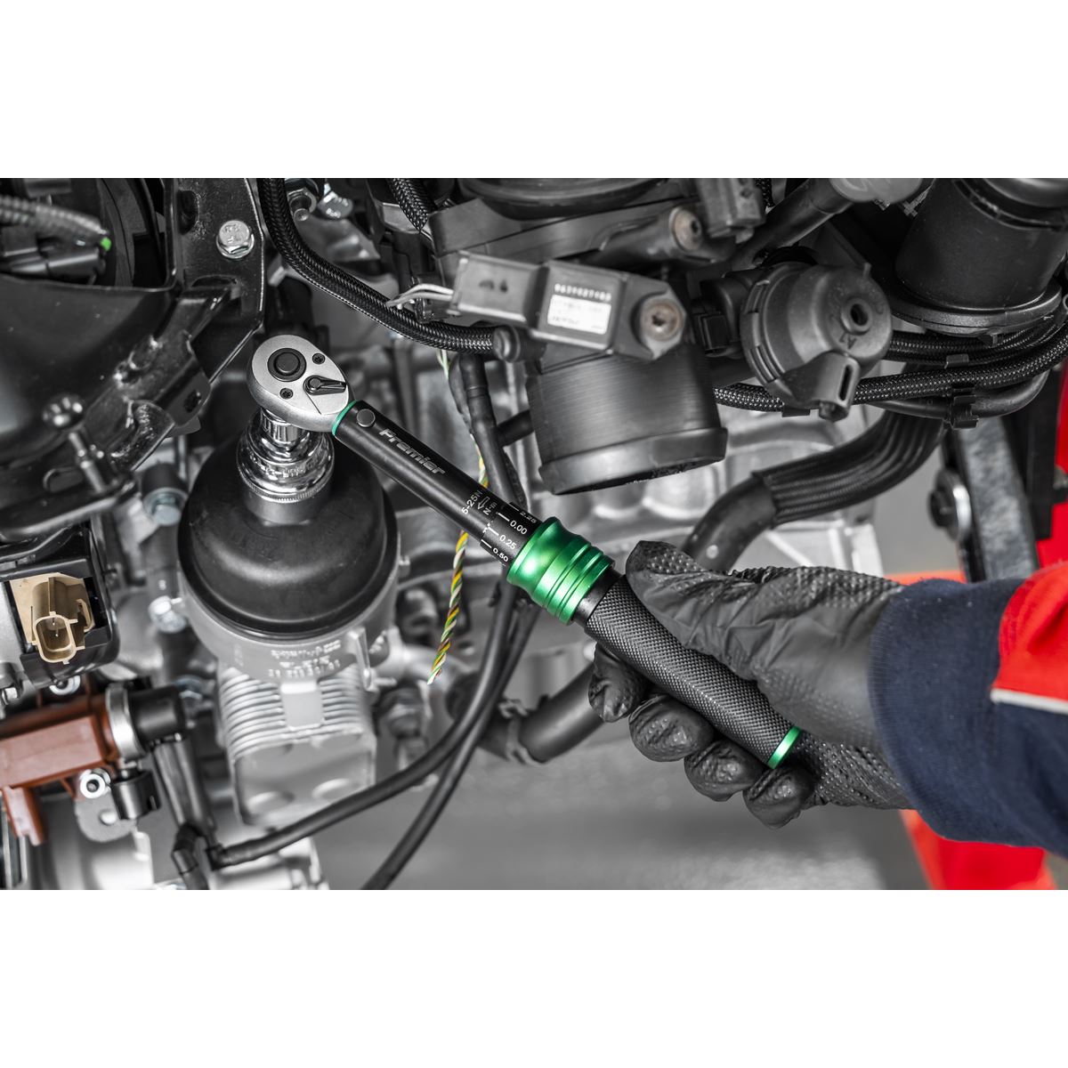 Sealey STW909SETB Premier Black Torque Wrench Micrometer & Torque Screwdriver Set 4pc