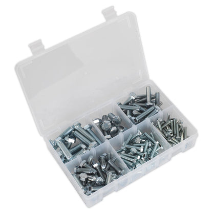 Sealey AB048SS Setscrew Assortment 150pc Metric M5-M10 High Tensile Sealey