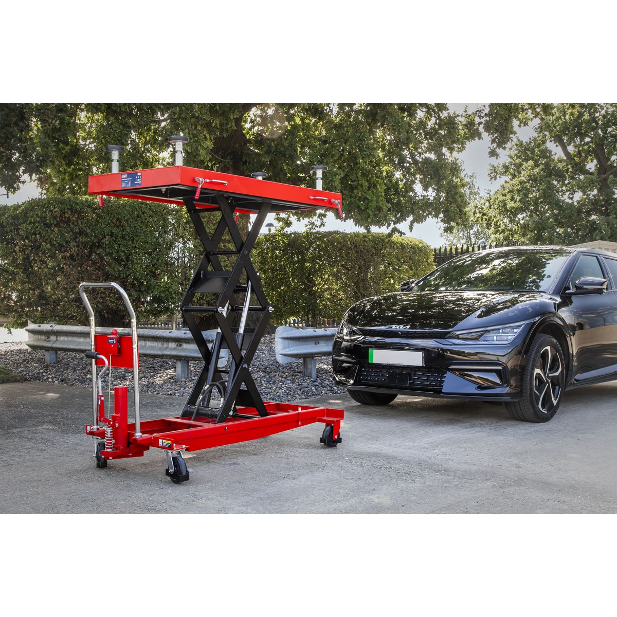 Sealey EVBT1000 1000kg Capacity EV Battery Lift/Hydraulic Platform Truck High Lift Sealey