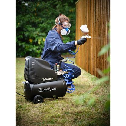 Draper 90126 230V Oil-Free Compressor and Air Tool Kit 24L Draper