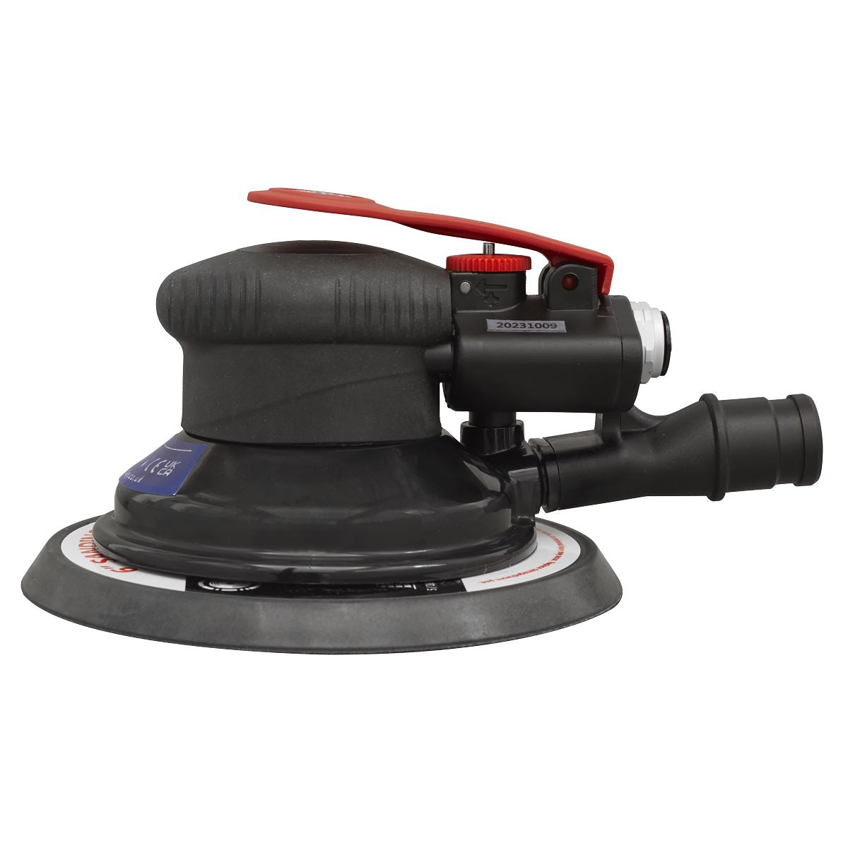 Sealey SA801 Air Palm Orbital Sander Ø150mm Dust-Free Sealey