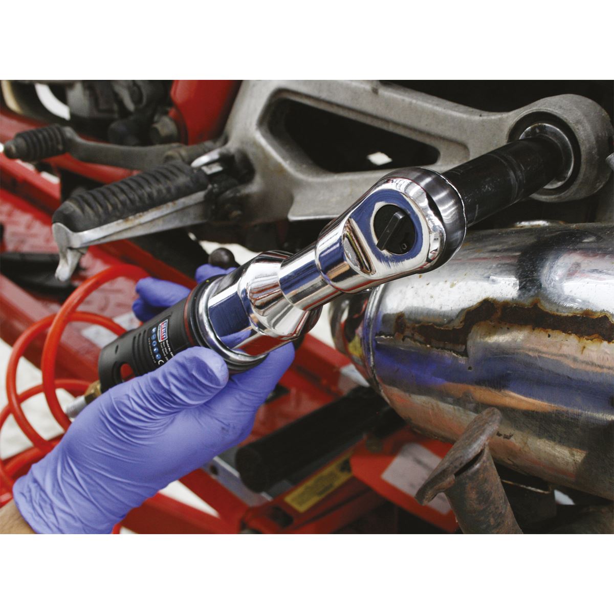 Sealey SA607 Air Ratchet Wrench 3/8"Sq Drive Premier Sealey