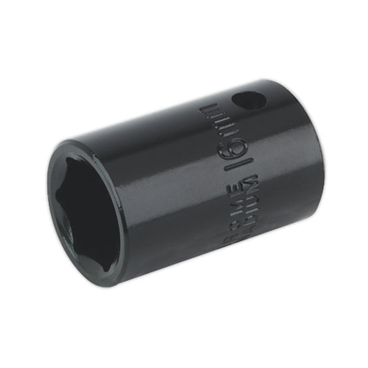 Sealey IS1216 Impact Socket 16mm 1/2"Sq Drive Sealey