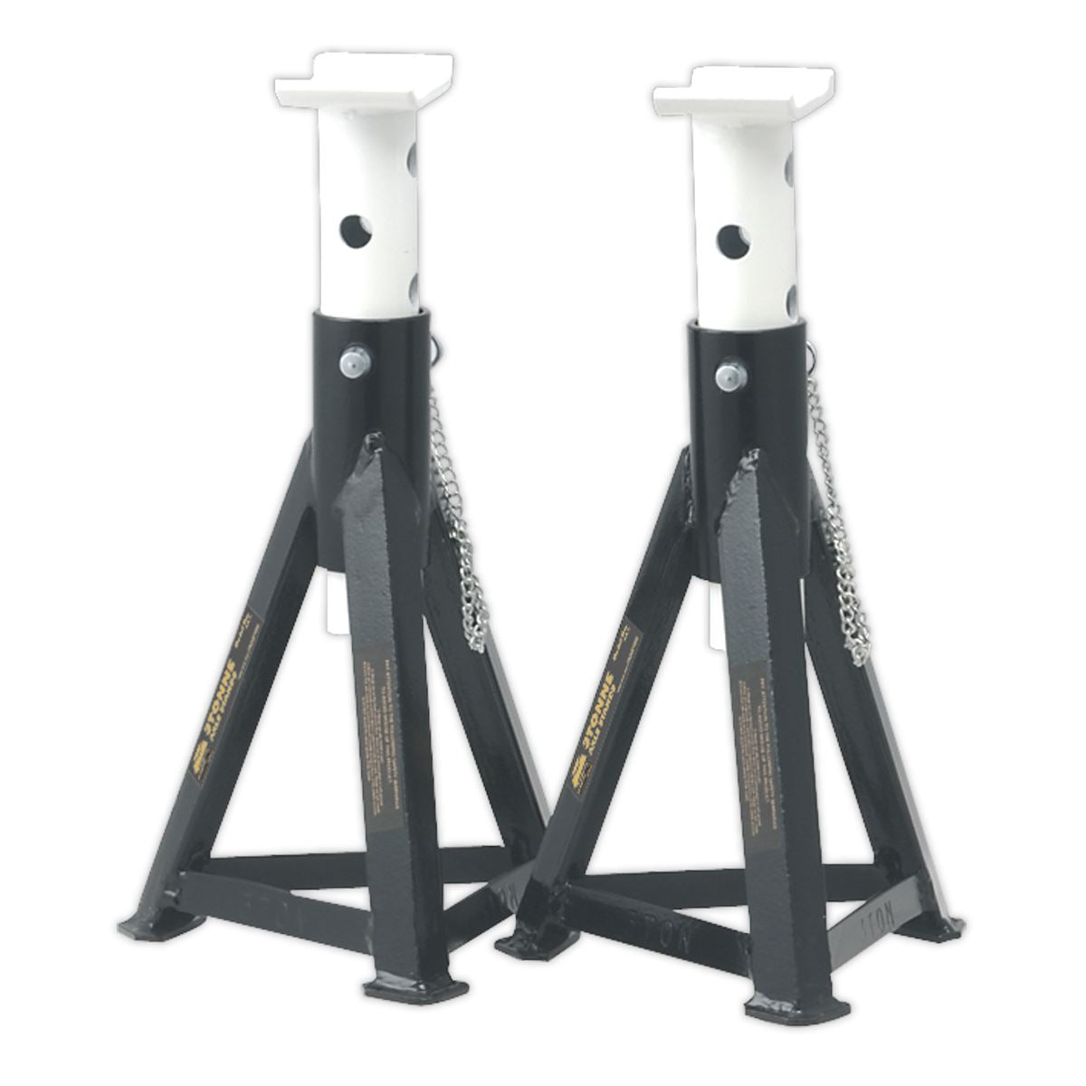Sealey 3040ABCOMBO Premier Trolley Jack 3 Tonne & Axle Stands (Pair) 3 Tonne per Stand Combo Sealey
