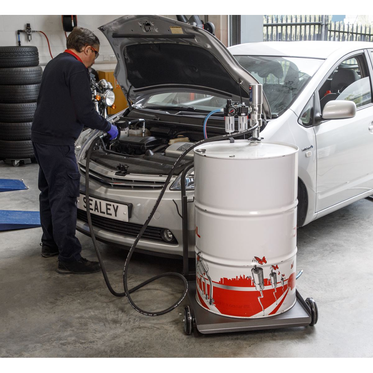 Sealey AK4561D Oil Dispensing System Air Operated Sealey