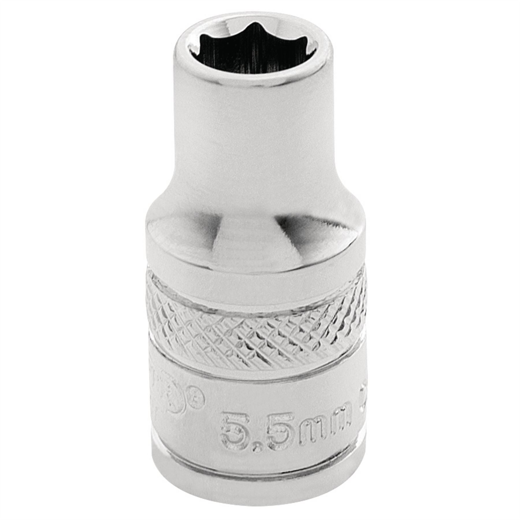 Draper 32449 HI-TORQ® 6 Point Socket 1/4" Sq. Dr. 5.5mm Draper