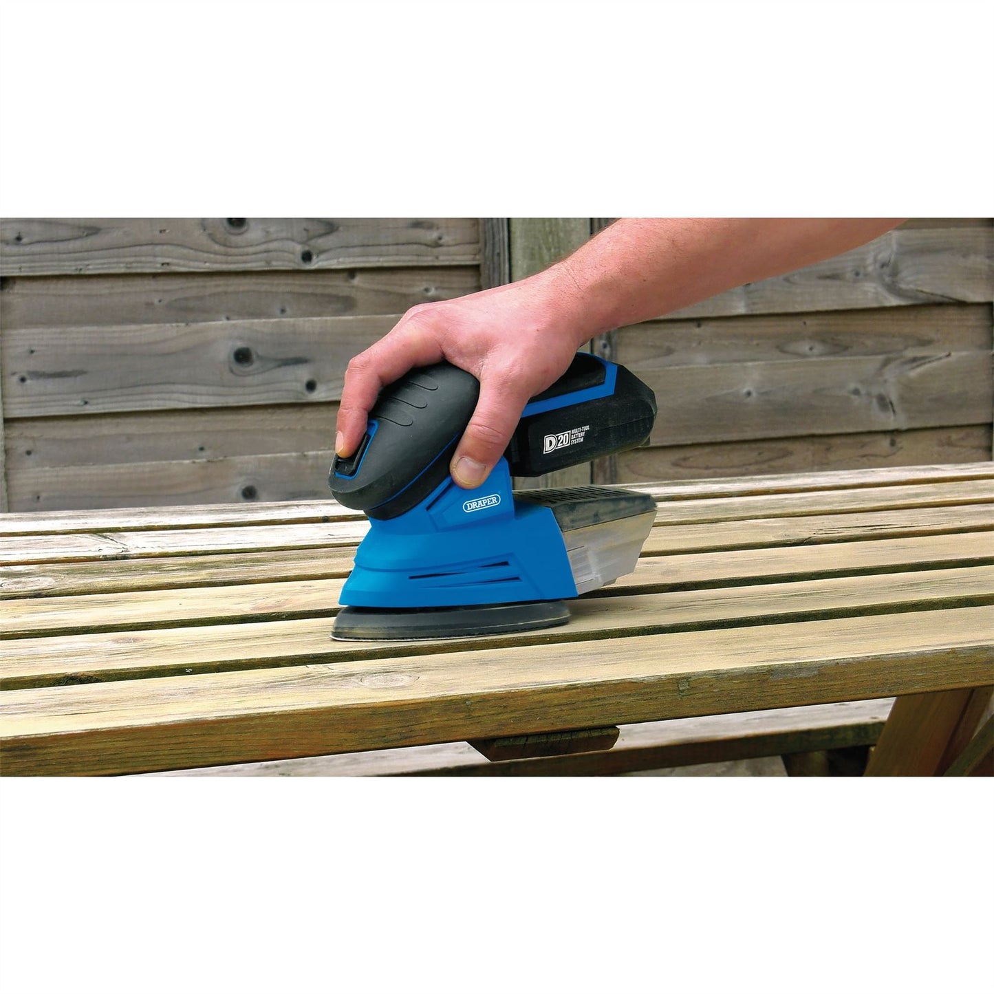 Draper 55657 D20 20V Tri-Base Detail Sander Sold Bare Draper