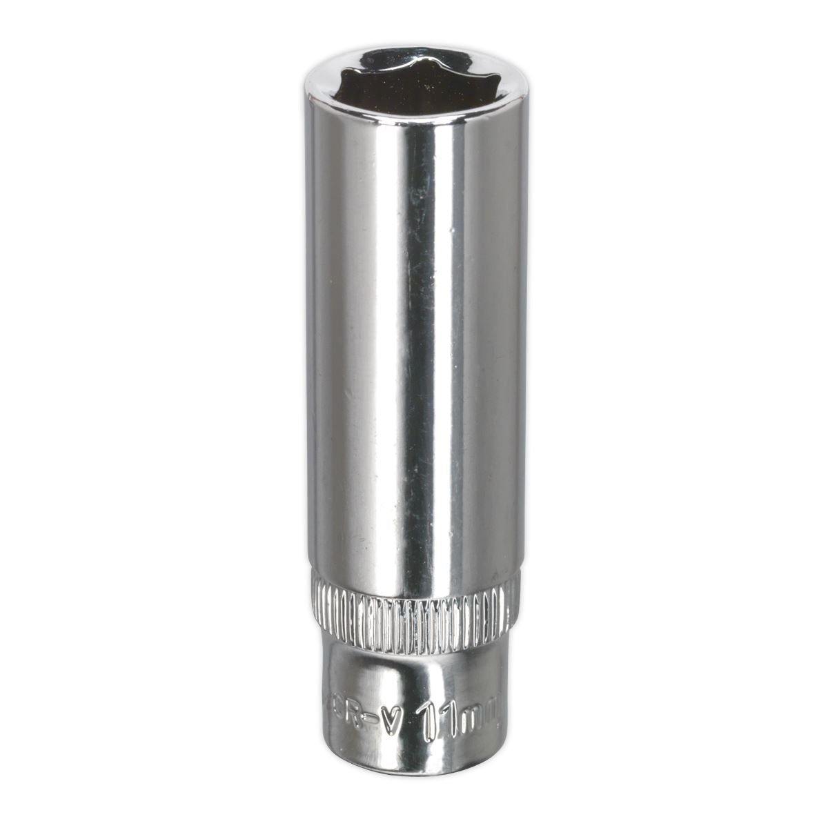 Sealey SP1411D WallDrive® Socket 11mm Deep 1/4"Sq Drive Fully Polished Sealey