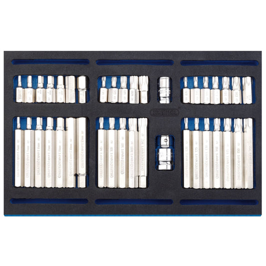 Draper 63515 Screwdriver Insert Bit Set in 1/4 Drawer EVA Insert Tray 40 Piece Draper
