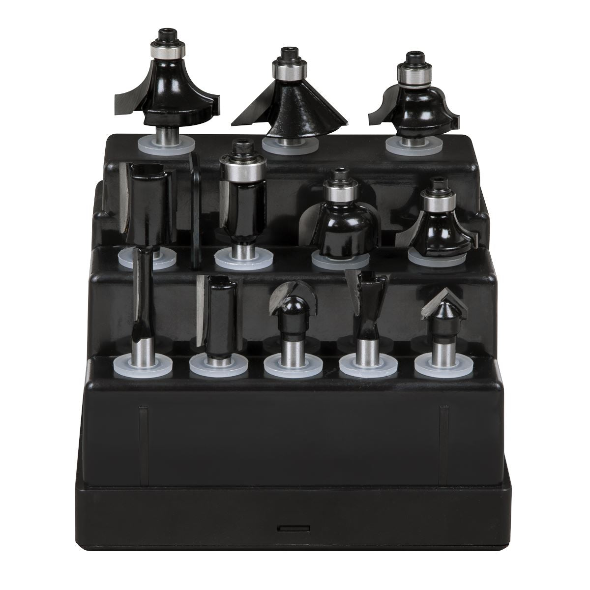 Sealey AK9912 Router Bit Set 12pc 1/4" Shank Sealey