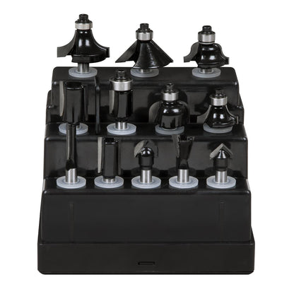 Sealey AK9912 Router Bit Set 12pc 1/4" Shank Sealey