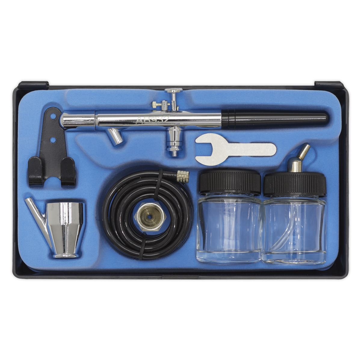 Sealey AB932 Air Brush Kit Professional without Propellant Sealey
