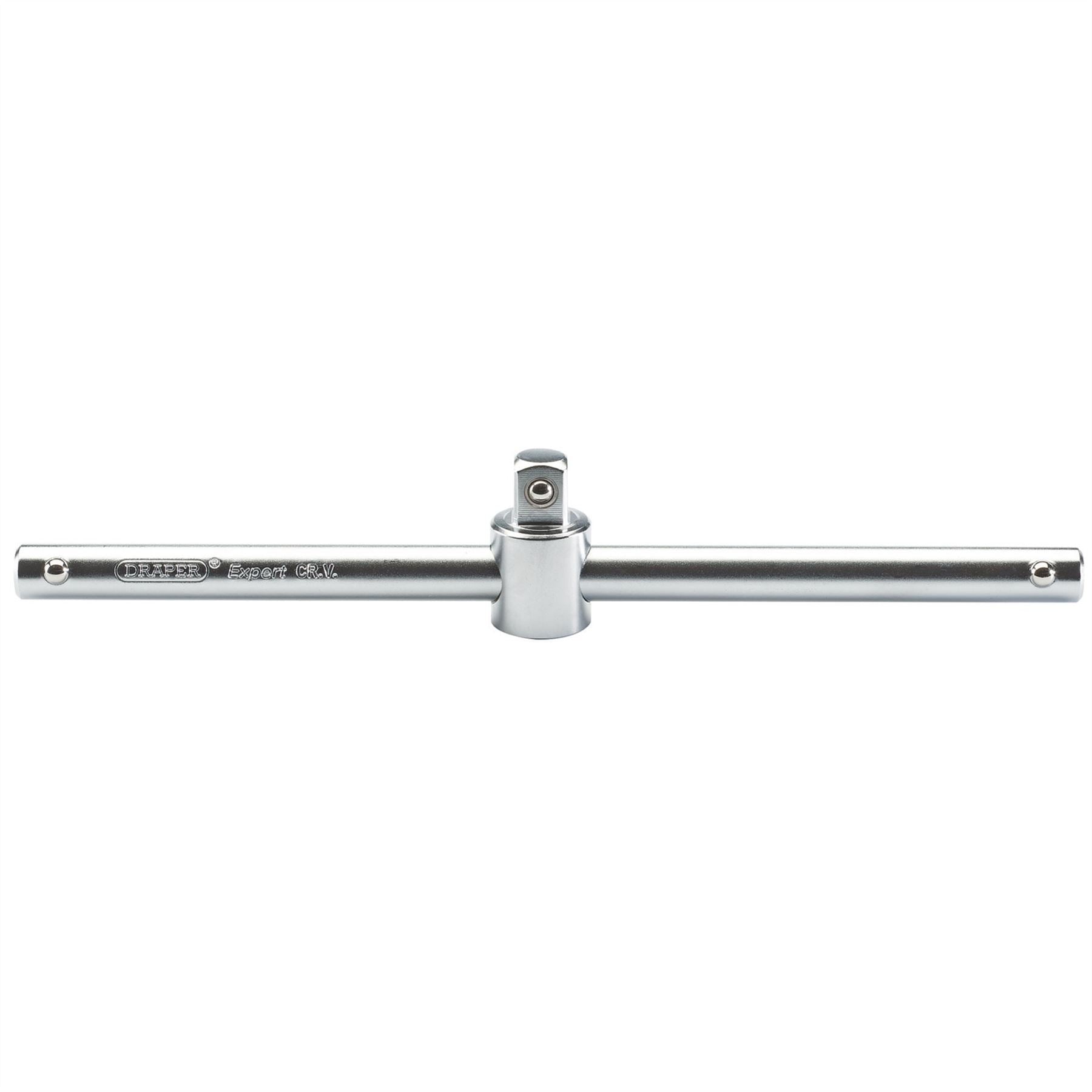 Draper 16790 Satin Chrome Sliding T Bar 1/2" Sq. Dr. Draper