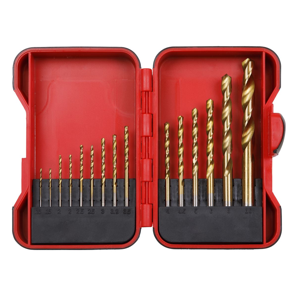 Sealey AK3715HSS HSS Drill Bit Set 15pc Sealey
