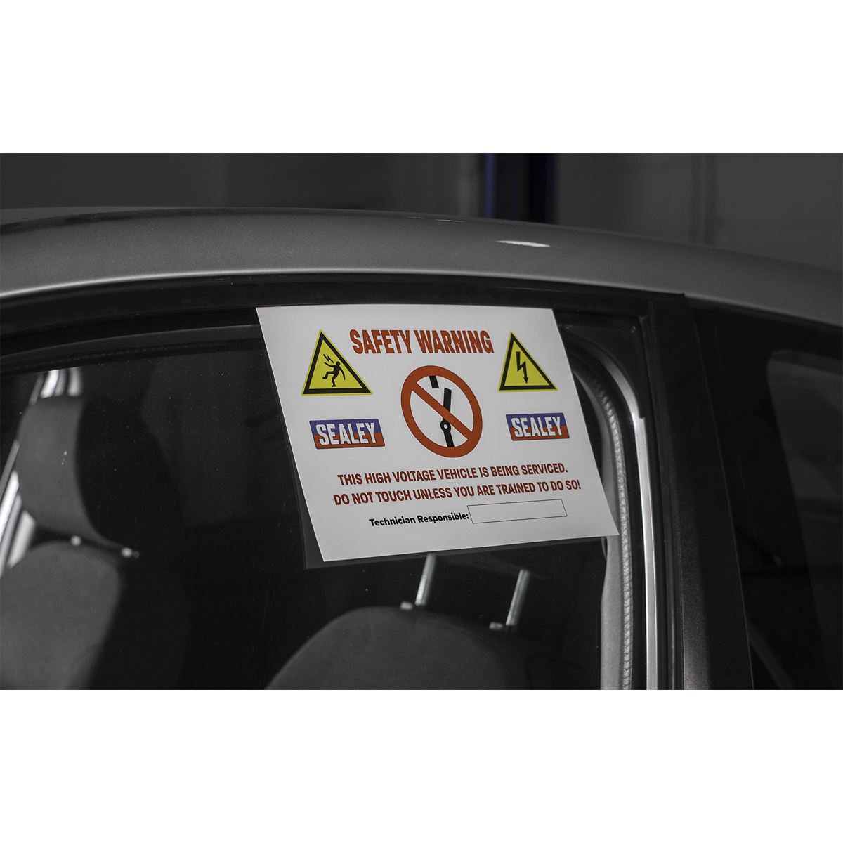 Sealey HYBRIDSIGN Hybrid/Electric Vehicle Warning Sign Sealey