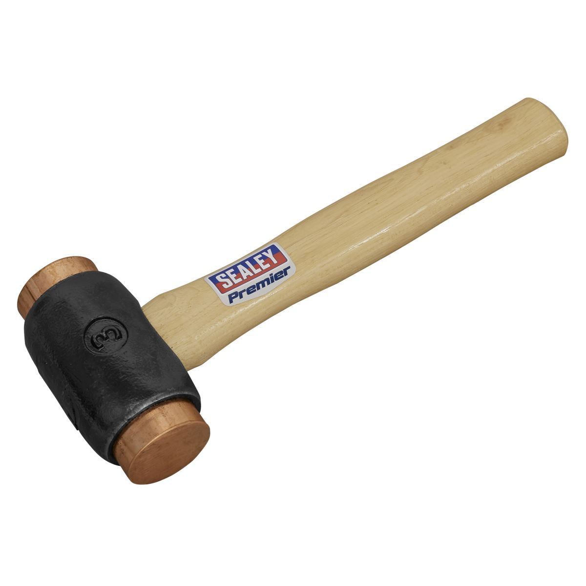 Sealey CFH04 Copper Faced Hammer 4.3lb Hickory Shaft Sealey