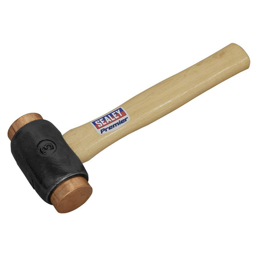 Sealey CFH04 Copper Faced Hammer 4.3lb Hickory Shaft Sealey