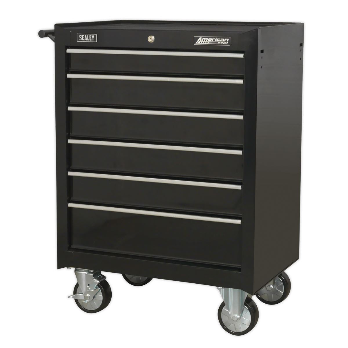 Sealey AP226B Rollcab 6 Drawer with Ball-Bearing Slides - Black Sealey