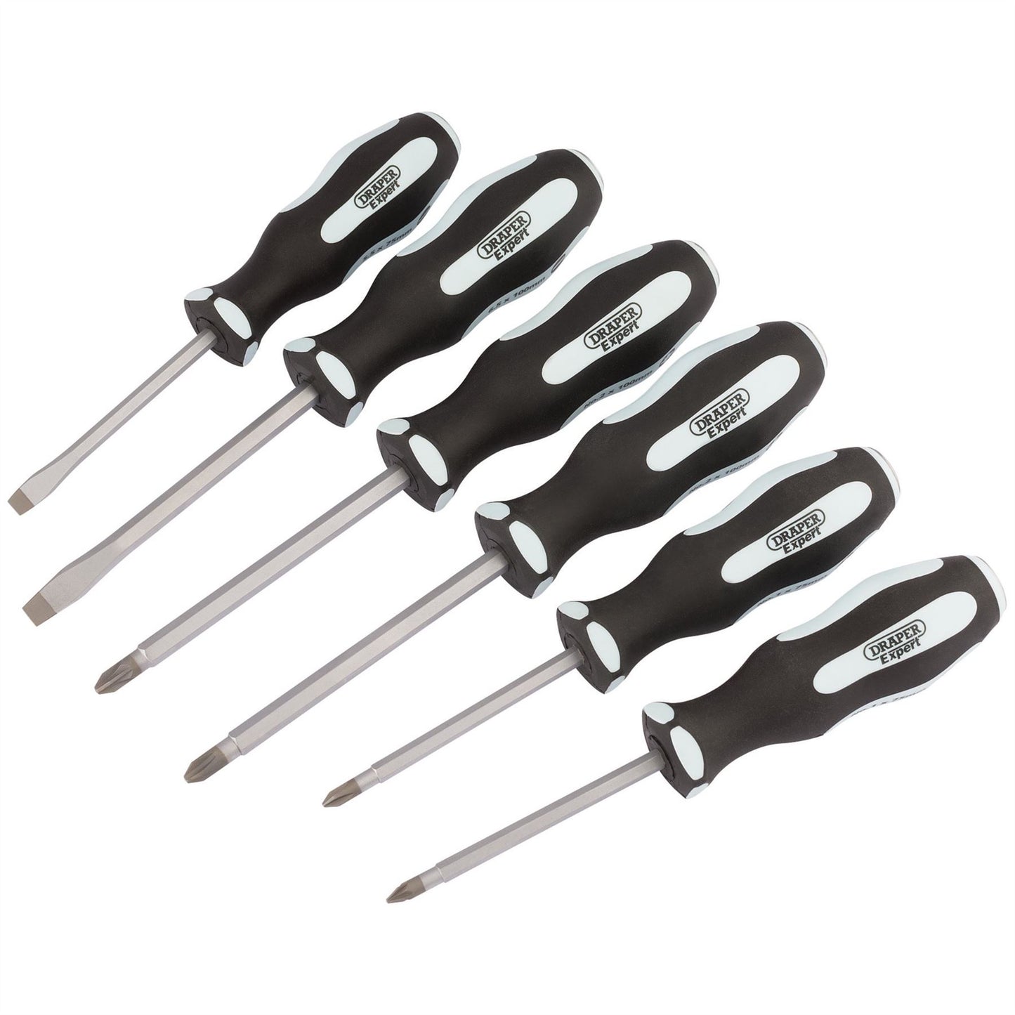 Draper 63590 Expert 'Pound Thru' Soft Grip Screwdriver Set 6 Piece Draper