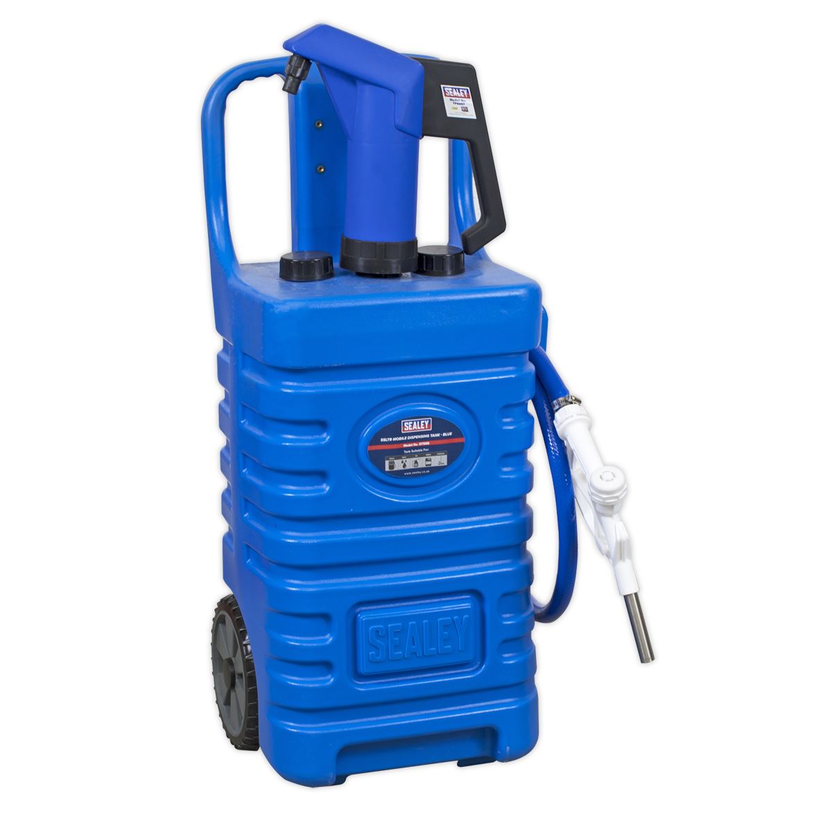 Sealey DT55BCOMBO1 Mobile Dispensing Tank 55L with AdBlue® Pump - Blue Sealey