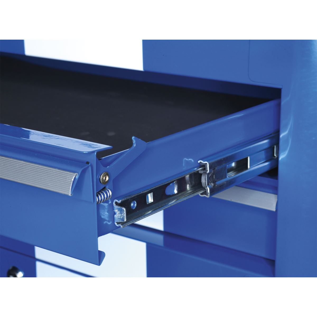 Sealey AP28204BWS Rollcab 4 Drawer Retro Style - Blue with White Stripes Sealey