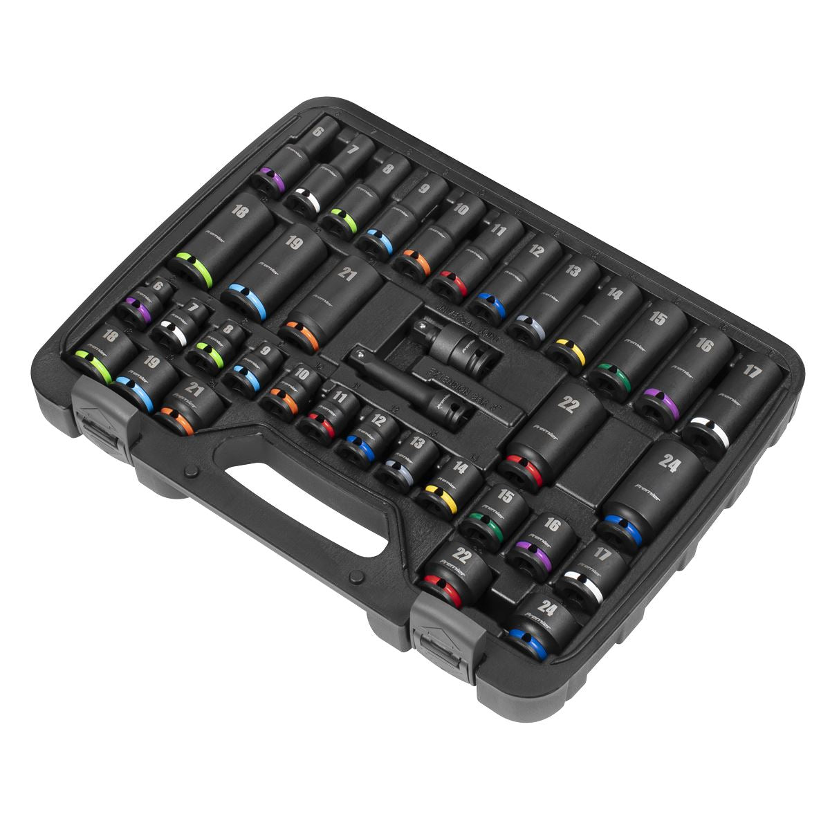 Sealey AK5633M Impact Socket Set 3/8"Sq Drive 36pc Sealey