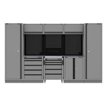 Sealey APMSBESTACK01SS Superline PRO® Black Edition Storage System with Stainless Worktop 3.24m Sealey