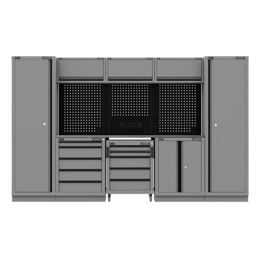 Sealey APMSBESTACK01SS Superline PRO® Black Edition Storage System with Stainless Worktop 3.24m Sealey
