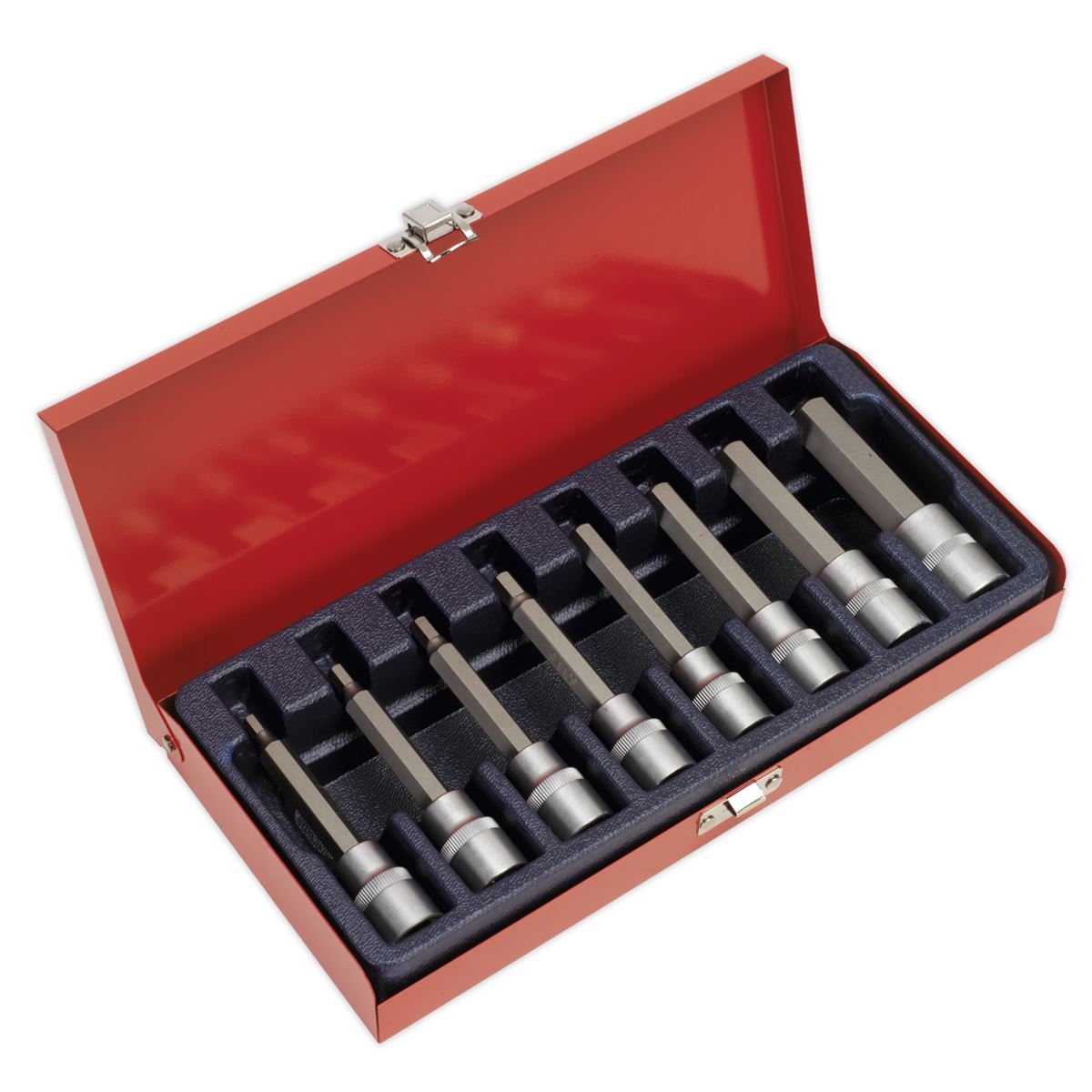 Sealey AK9310 Hex Socket Bit Set 8pc 1/2"Sq Drive Metric Sealey