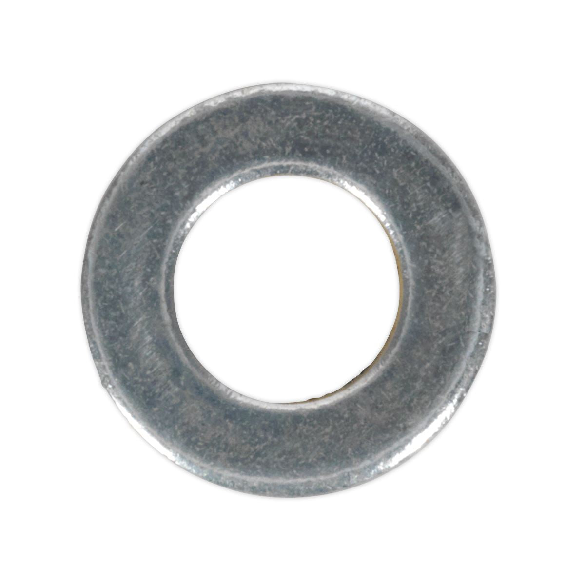 Sealey FWA612 Flat Washer DIN 125 - M6 x 12mm Form A Zinc Pack of 100 Sealey