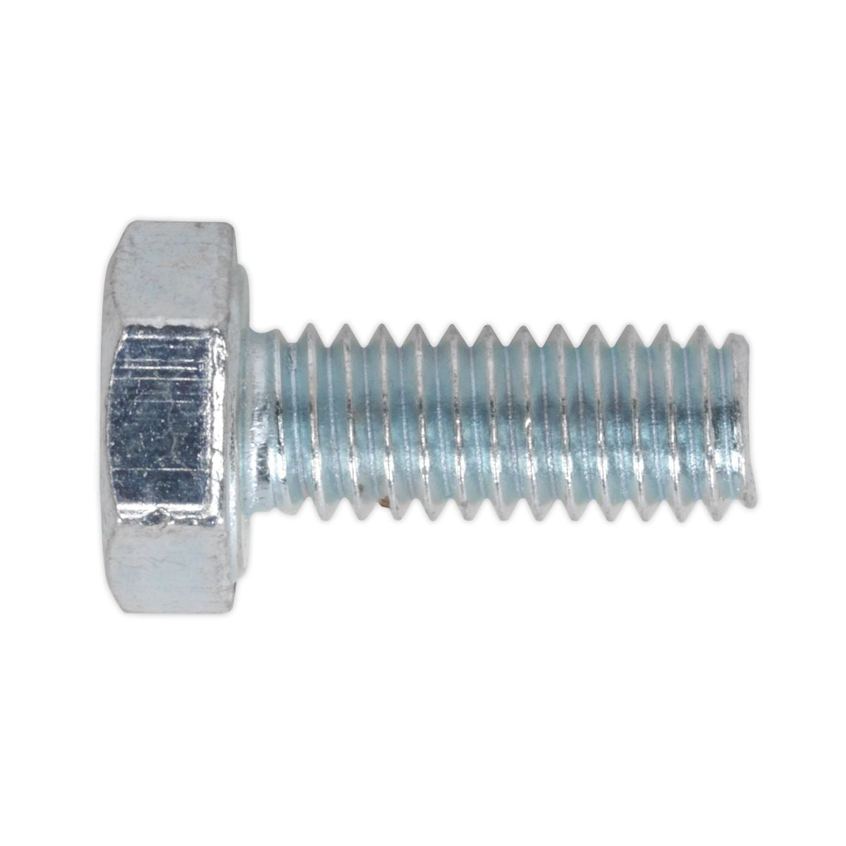 Sealey SS416 HT Setscrew M4 x 16mm 8.8 Zinc DIN 933 - Pack of 50 Sealey