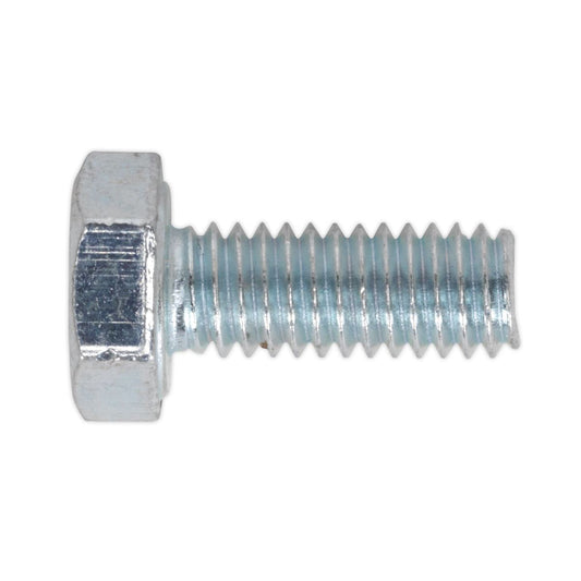 Sealey SS416 HT Setscrew M4 x 16mm 8.8 Zinc DIN 933 - Pack of 50 Sealey