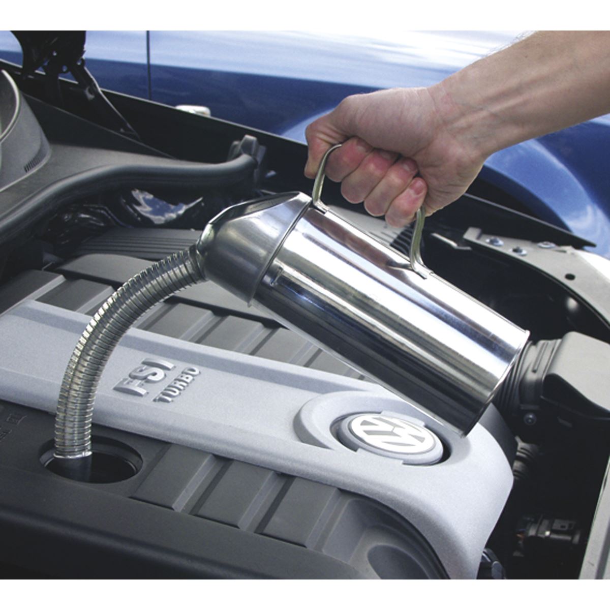 Sealey JM2F Measuring Jug Metal with Flexible Spout 2L Sealey