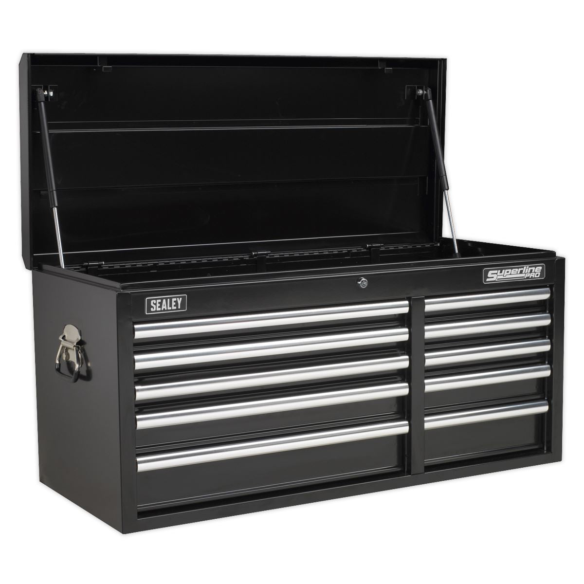 Sealey AP41110B Topchest 10 Drawer with Ball-Bearing Slides Heavy-Duty - Black Sealey