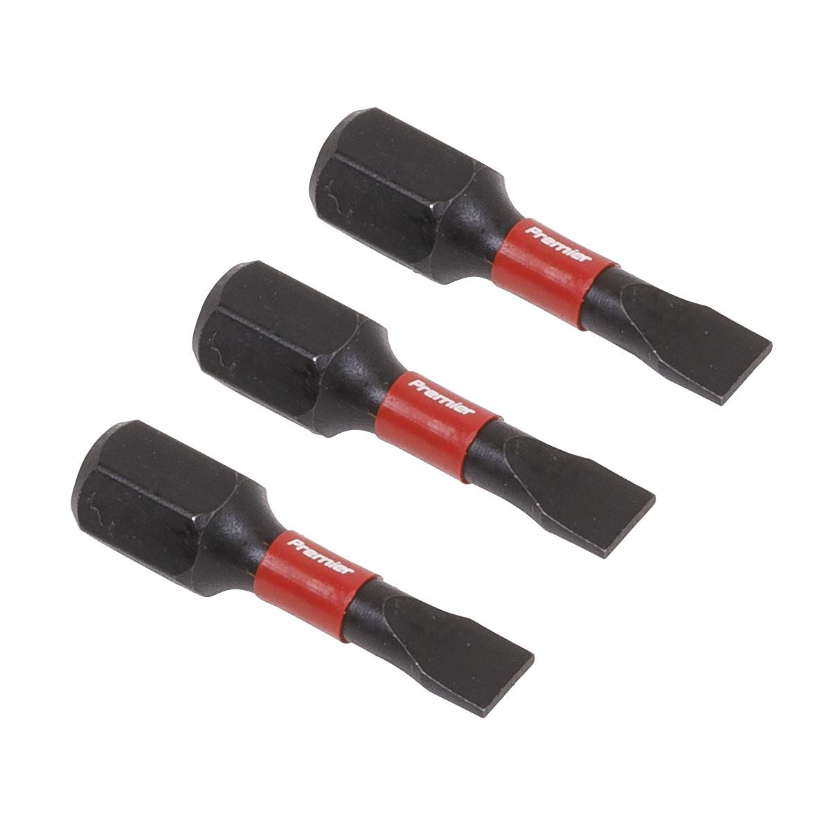 Sealey AK8201 Slotted 4.5mm Impact Power Tool Bits 25mm - 3pc Sealey