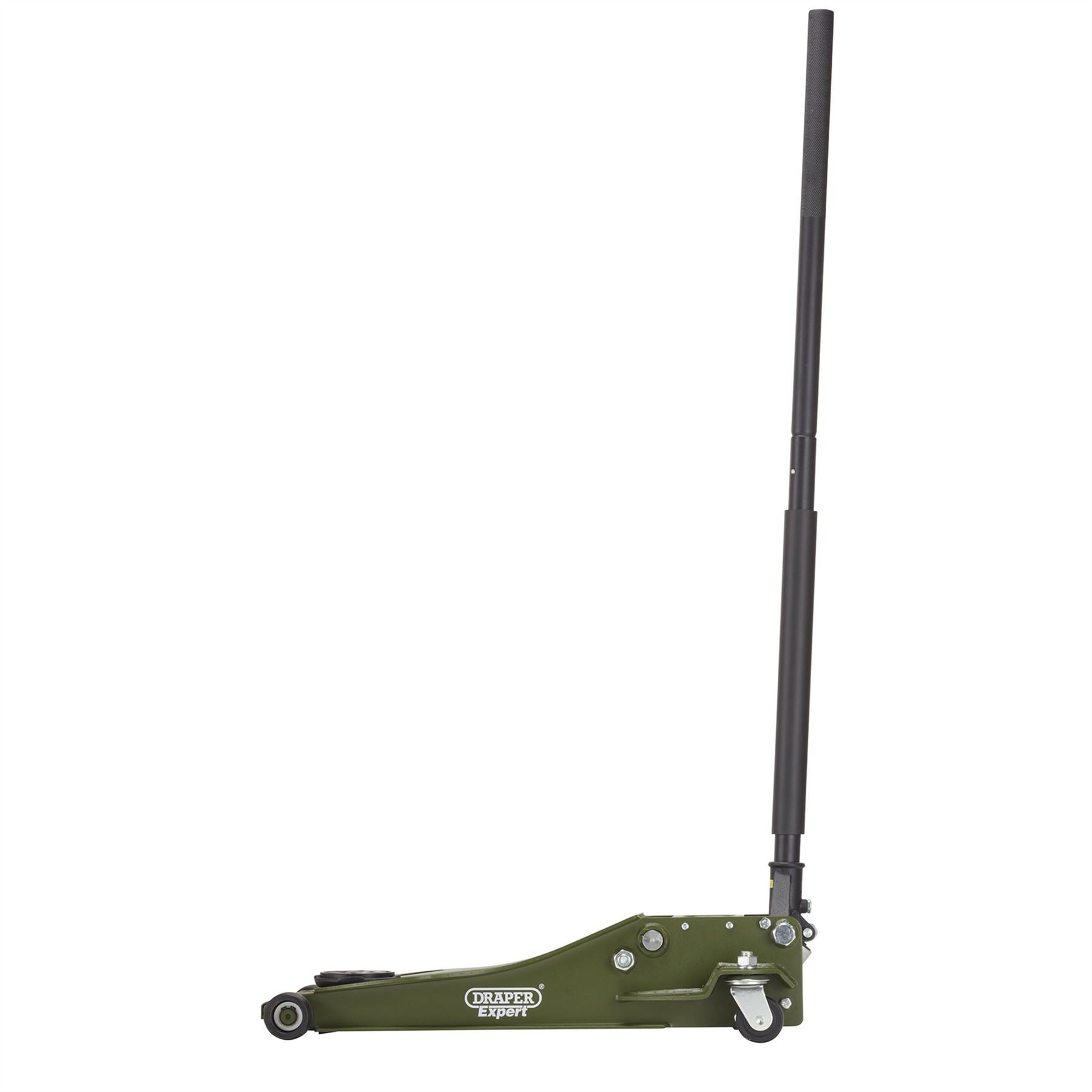 Draper 23817 Expert Professional Low Profile Fast Lift Garage Trolley Jack 3 Tonne Green Draper