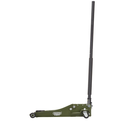 Draper 23817 Expert Professional Low Profile Fast Lift Garage Trolley Jack 3 Tonne Green Draper