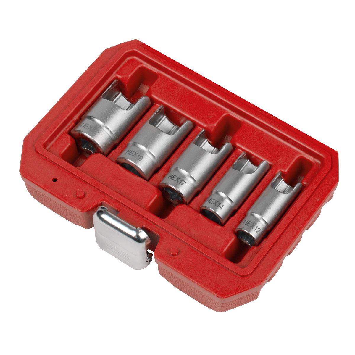 Sealey CV601 Elbow Connector Socket Set 3/8"Sq Drive 5pc Sealey