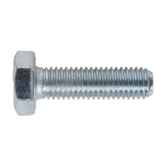 Sealey SS1035 HT Setscrew M10 x 35mm 8.8 Zinc Pack of 25 Sealey