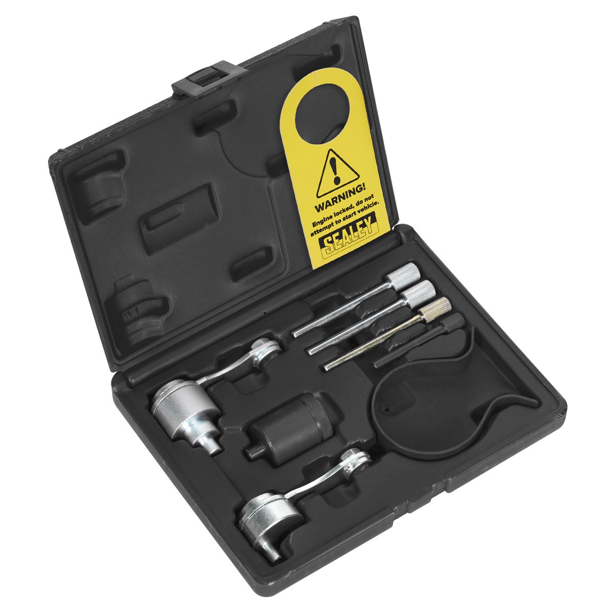 Sealey VSE5000A Diesel Engine Timing Tool Kit - for Land Rover Jaguar Citroen Peugeot 2.7D/3.0D - Belt Drive Sealey