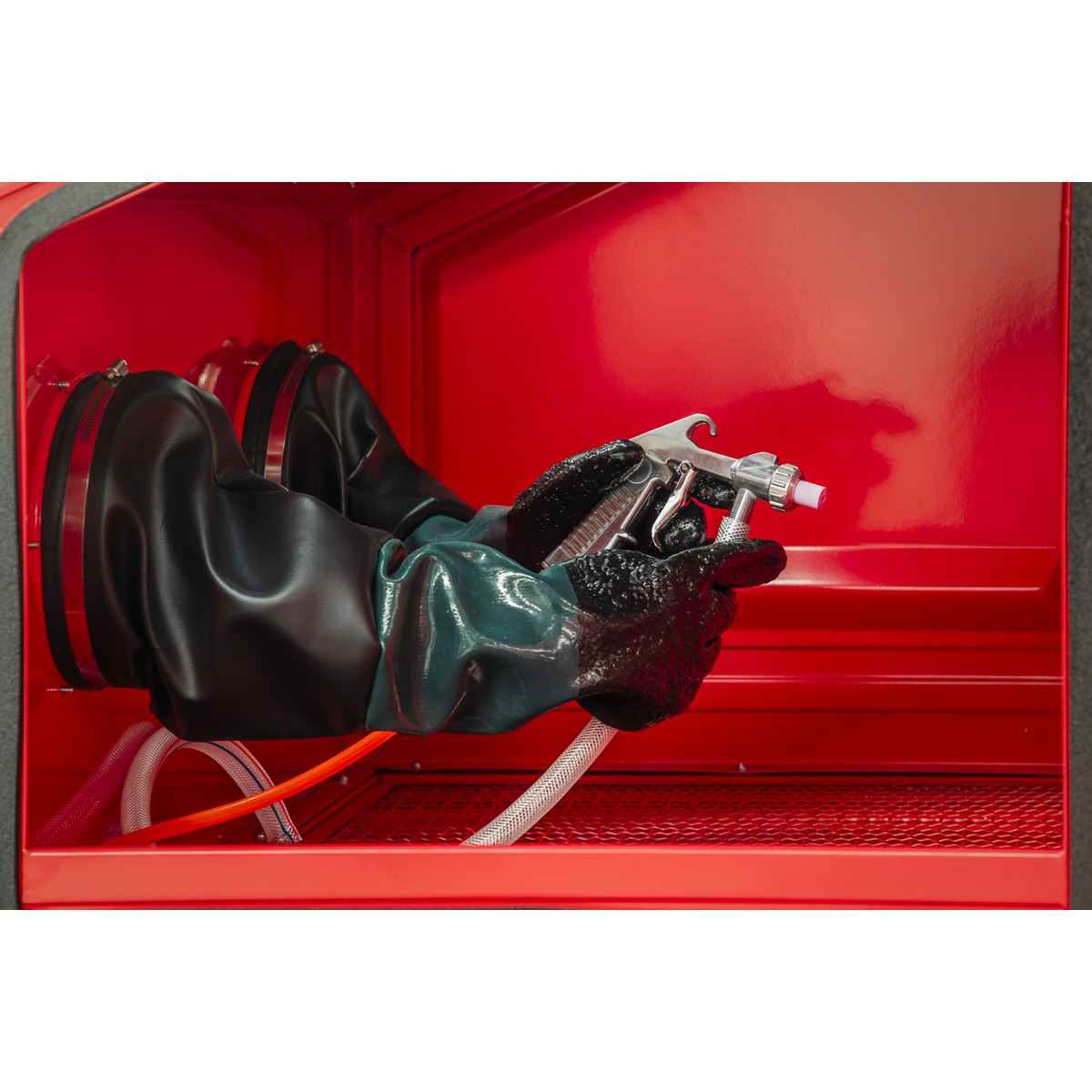 Sealey SB974 Shot Blasting Cabinet Double Access 960 x 720 x 1500mm Sealey