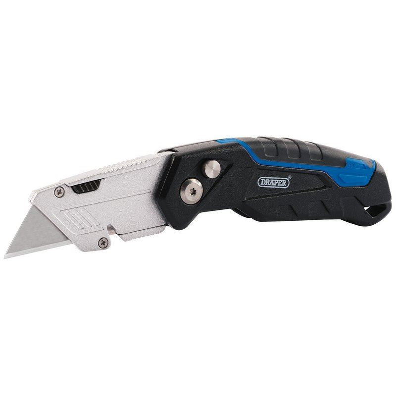 Draper 70361 Folding Trimming Knife with Blade Storage and x 3 Blades Draper