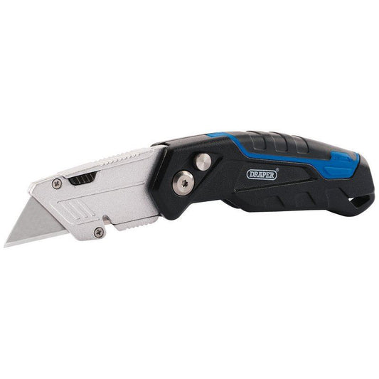 Draper 70361 Folding Trimming Knife with Blade Storage and x 3 Blades Draper